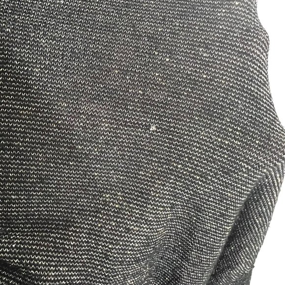 Free People Black Metallic Deep Plunge Halter Empire Short Dress Medium - Picture 9 of 14